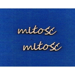 SKLEJKA #3mm miłość 1x4cm / segoe / 0150